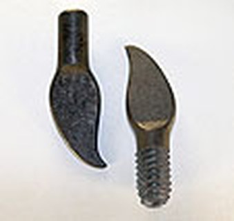 Spur-shaped pins
